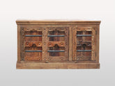 Indian Antique Old Door Solid Wood Buffet Sideboard With 3 Doors B